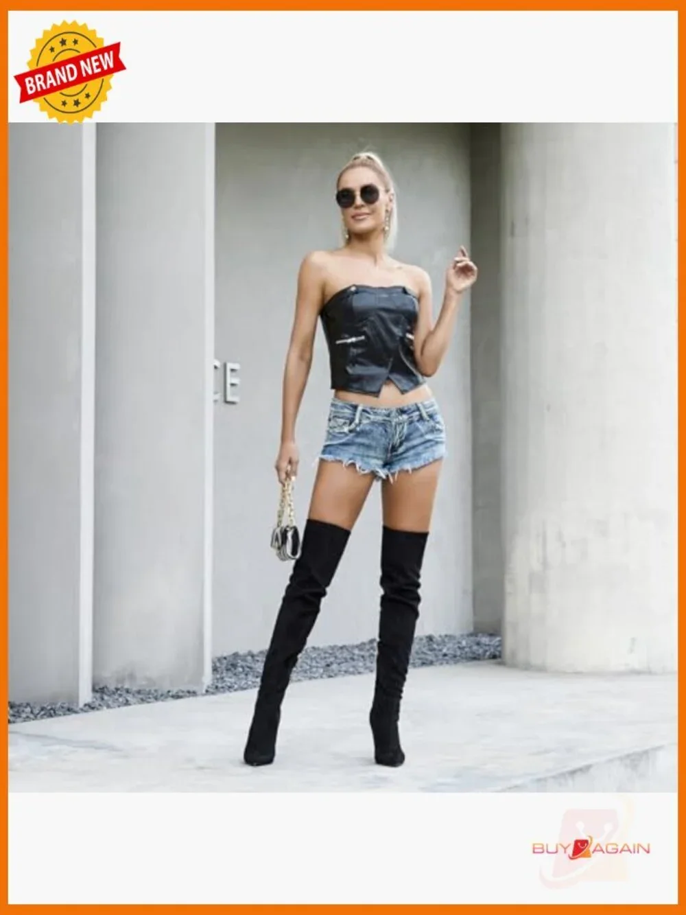 Thigh High Boots Pointed Toe Stiletto Heel Over The Knee Suede Side Zipper